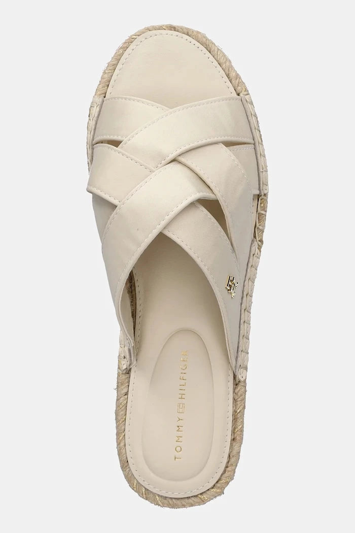 Tommy Hilfiger SATIN ESPADRILLE MULE Terlik