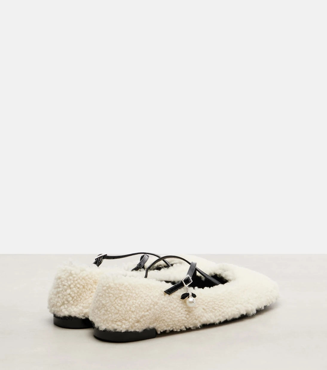 Jimmy Choo - Eleri shearling ballet flats