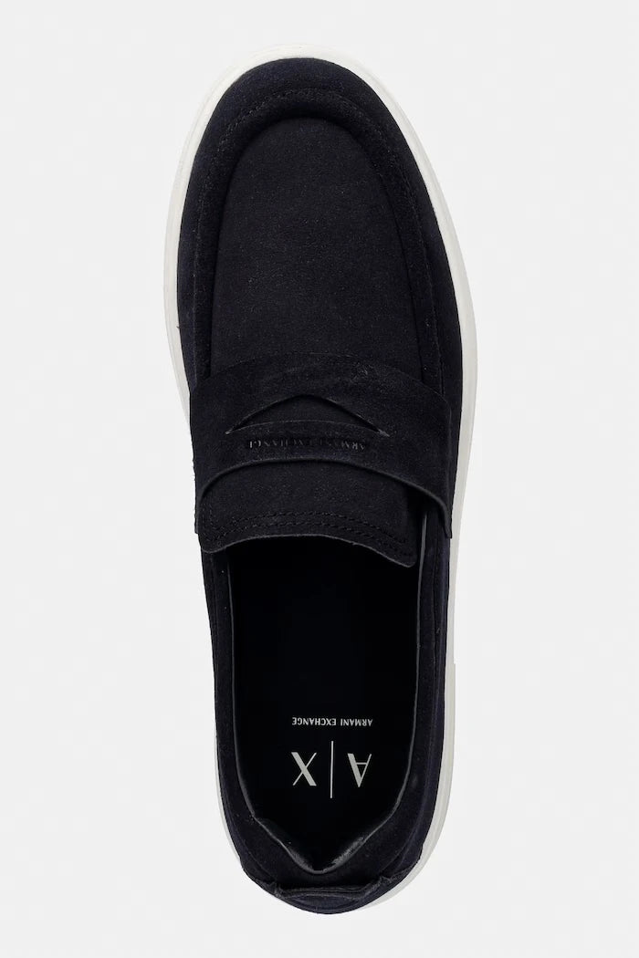 Armani Exchange Мокасини мъжки велурени