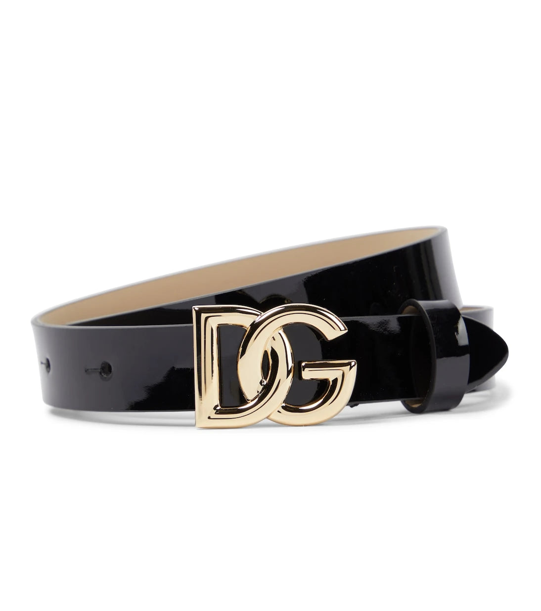 Dolce&Gabbana Kids - DG patent leather belt