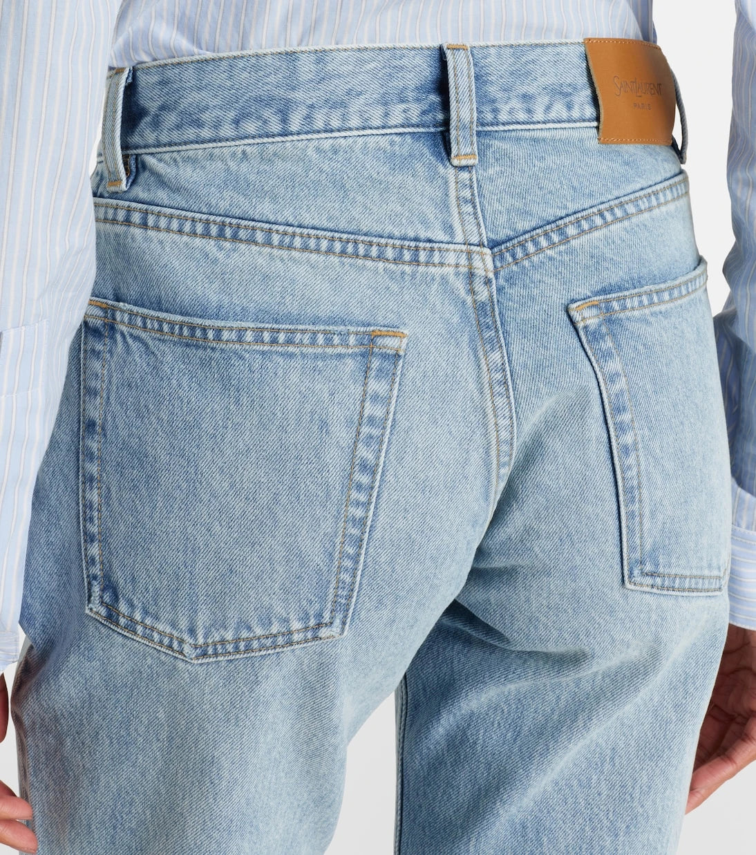 Saint Laurent - High-rise straight jeans