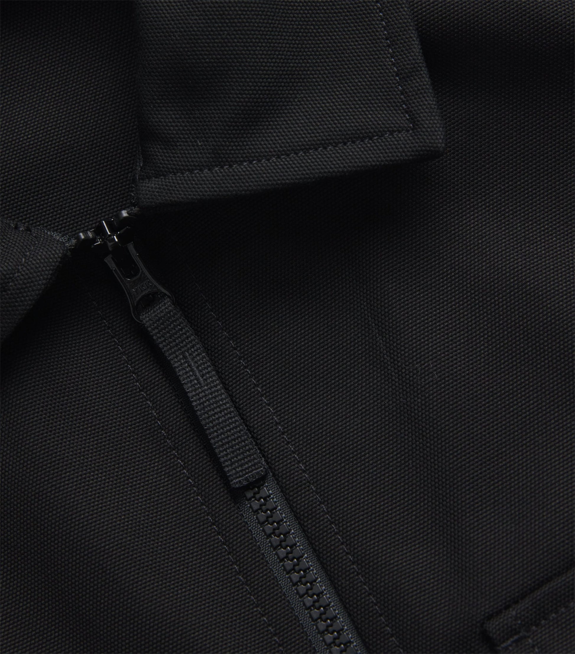 Stone Island Black Panama Cotton Overshirt