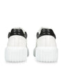 White Leather Allaciato Sneakers