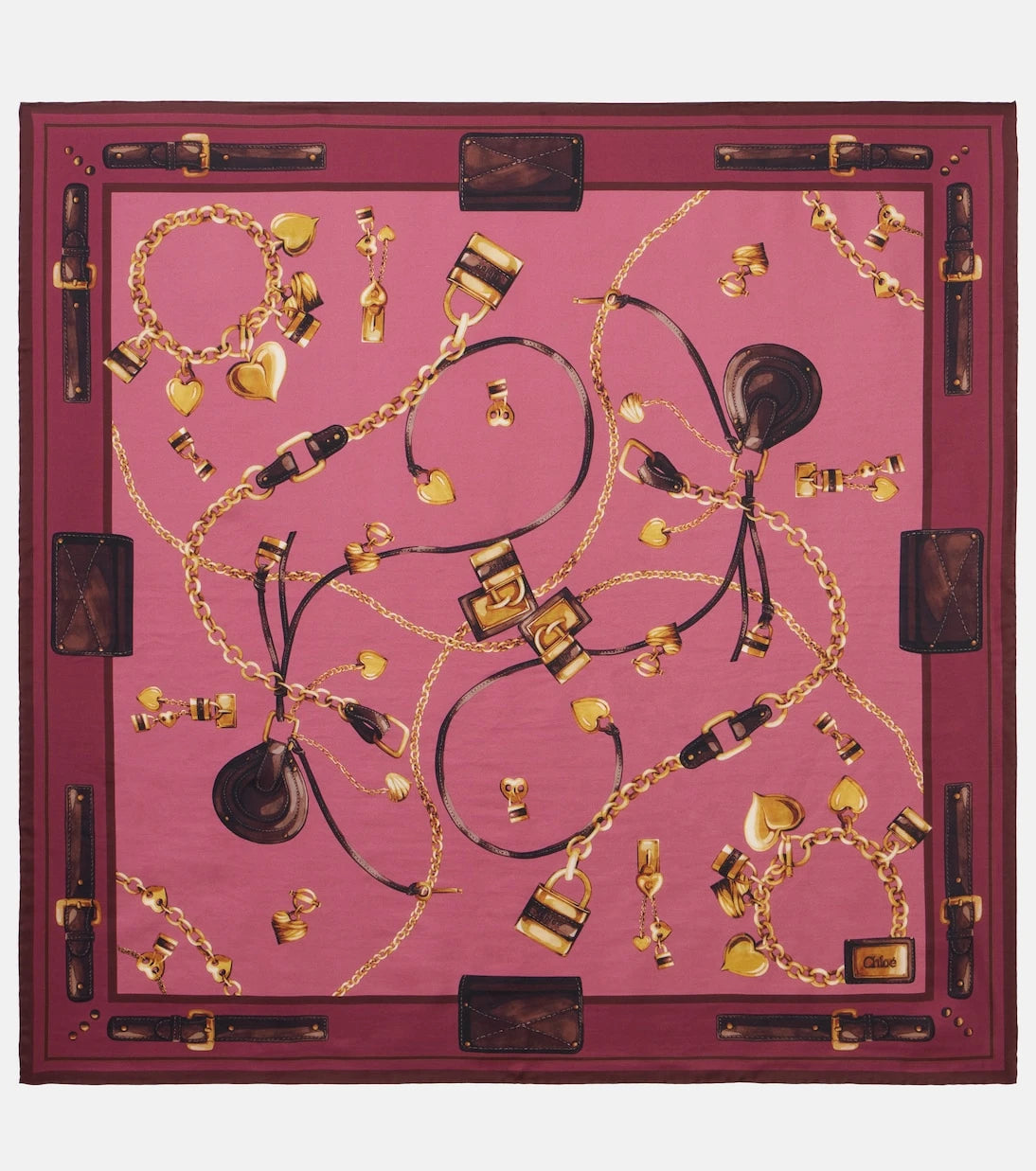 Chloé - Paddington silk scarf
