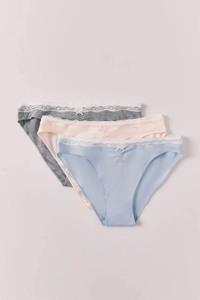 women'secret бикини дамски с памук 3 броя