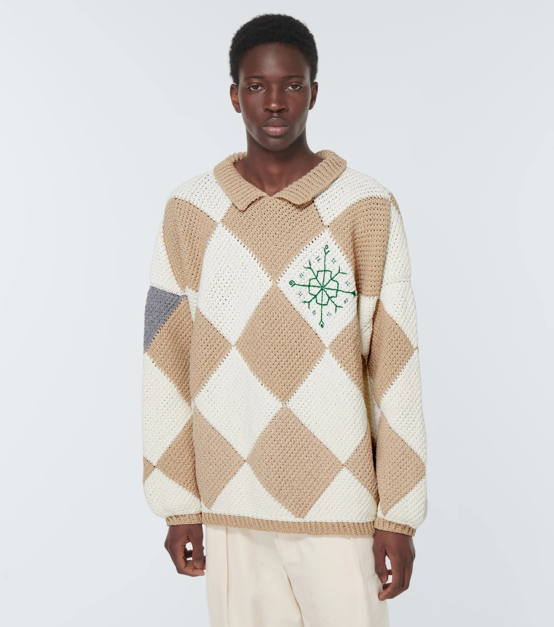 Adish - Jacquard cotton sweater