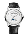 White Gold Patrimony Moon Phase Retrograde Date Watch 42.5mm