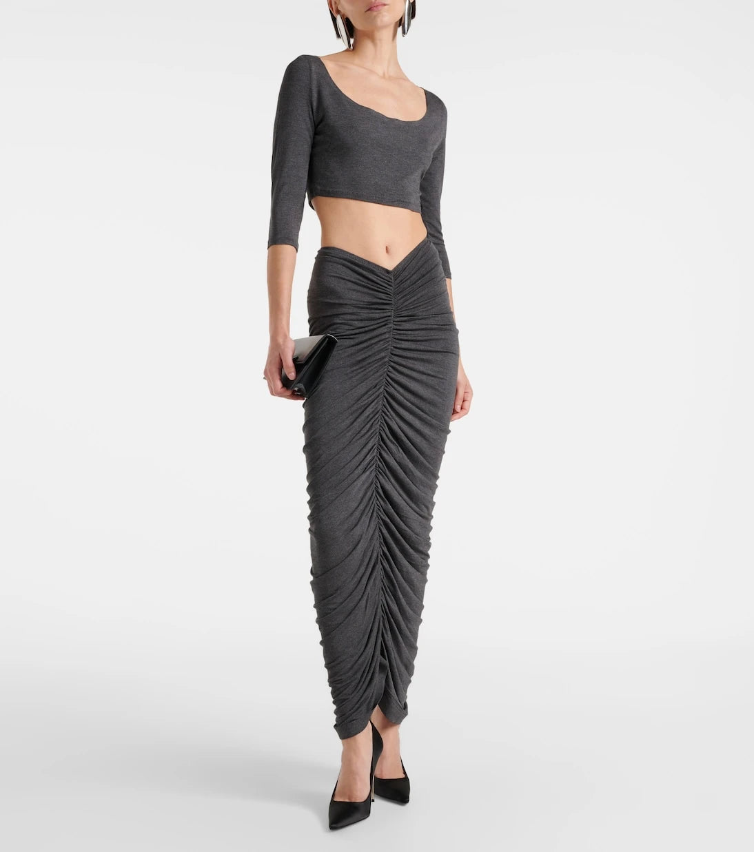Norma Kamali - Jersey crop top