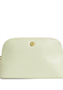 Small Leather Cosmetic Bag GREEN