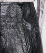 Claudie Pierlot Black Leather Mini Skirt