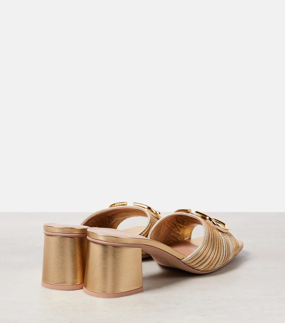 Valentino Garavani - VLogo Signature 60 metallic mules