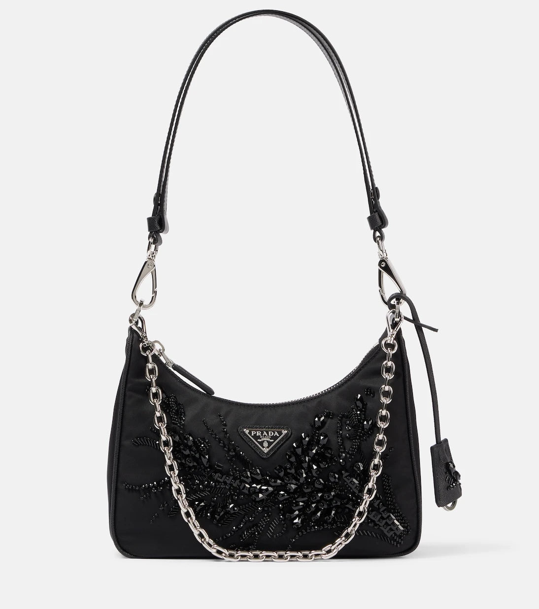 Prada - Re-Edition embellished shoulder bag