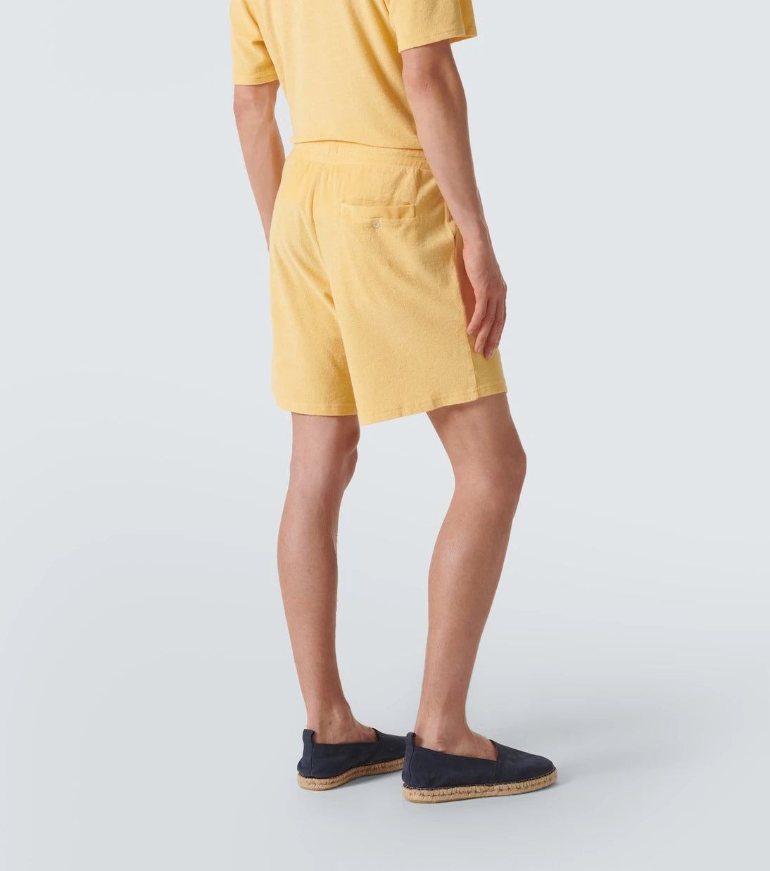 Frescobol Carioca - Faustino cotton and linen-blend terry shorts