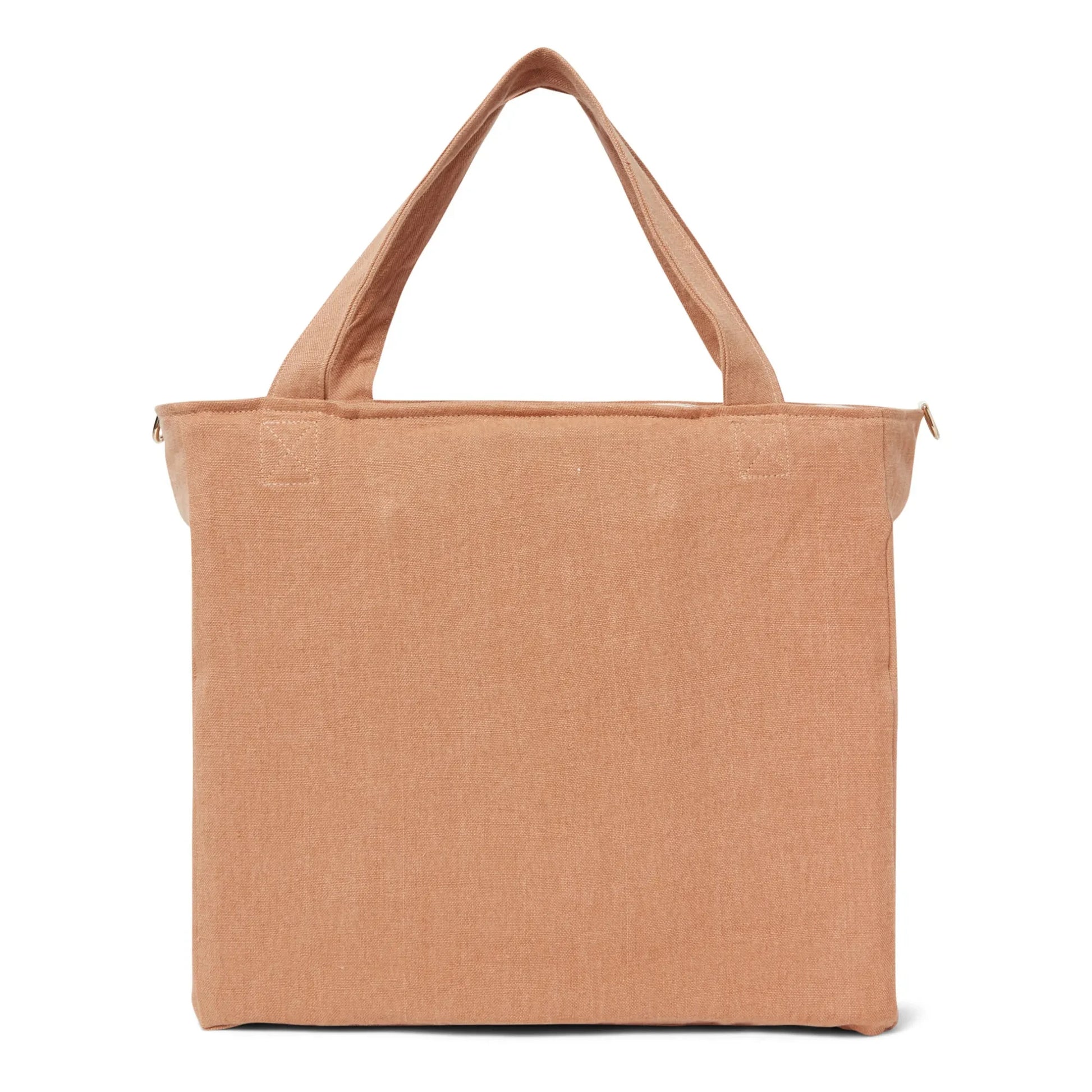 Adorna - Isia Linen Changing Bag | Terracotta