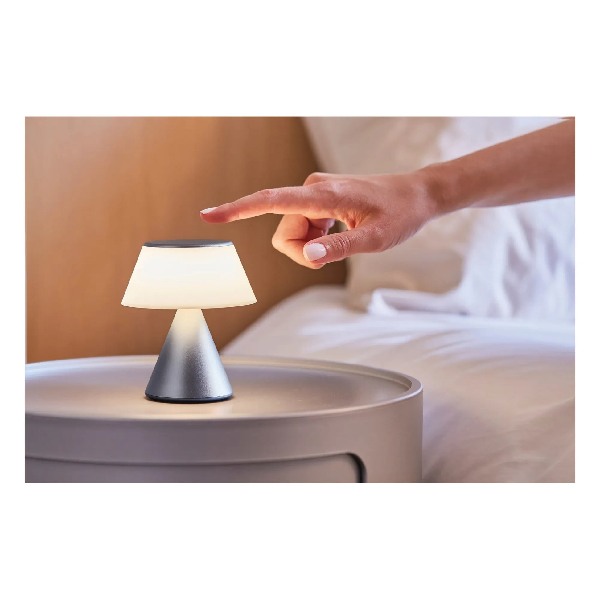 Lexon - Luma Portable LED Lamp | Steel Grey