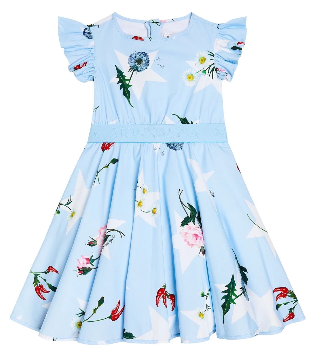 Monnalisa - Floral cotton dress
