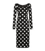 Dolce & Gabbana Multi Silk Polka-Dot Bodycon Dress