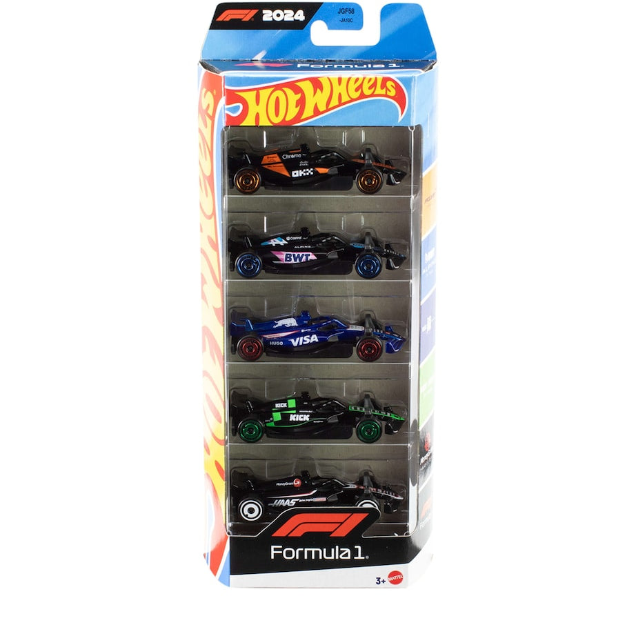 Hot Wheels x Formula 1 Car Set (Pack of 5)
