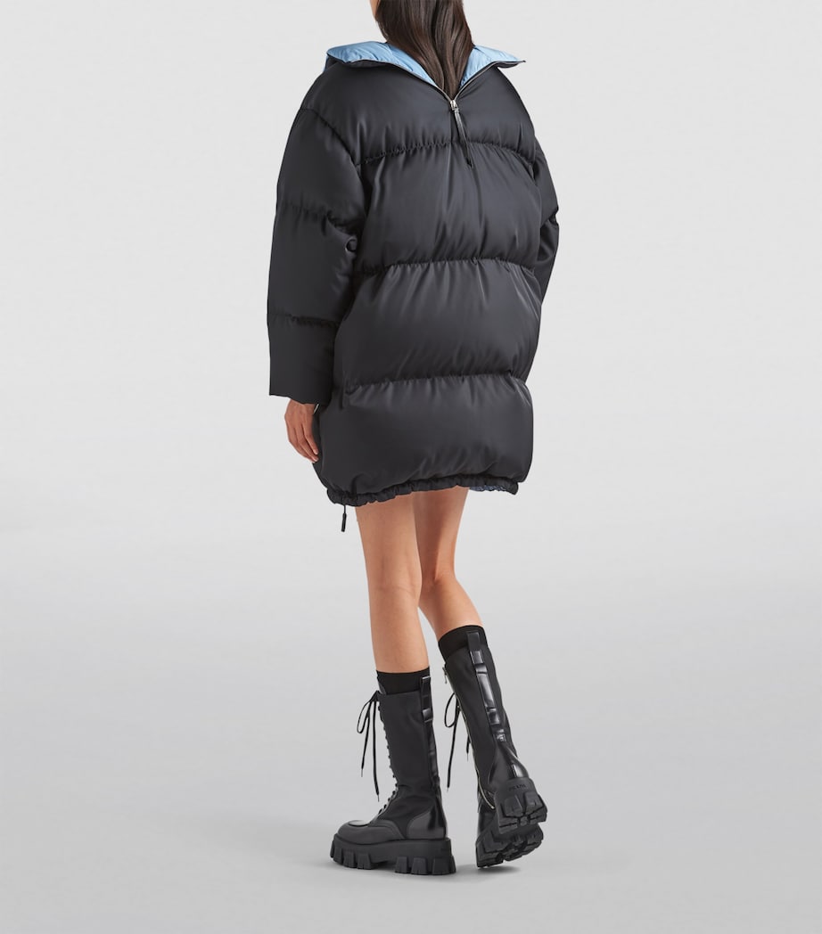 Prada Black Collared Puffer Jacket