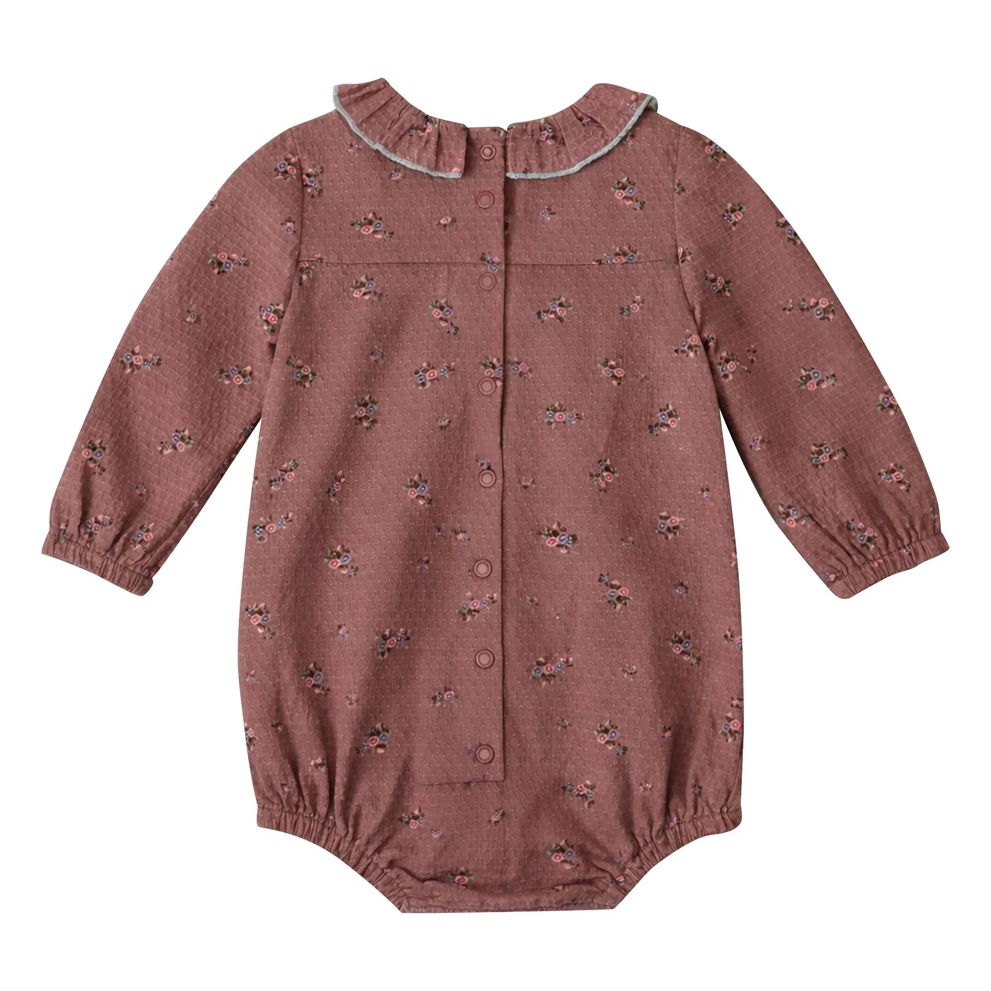 Lililotte - Castille Fleurie Organic Cotton romper | Dusty Pink