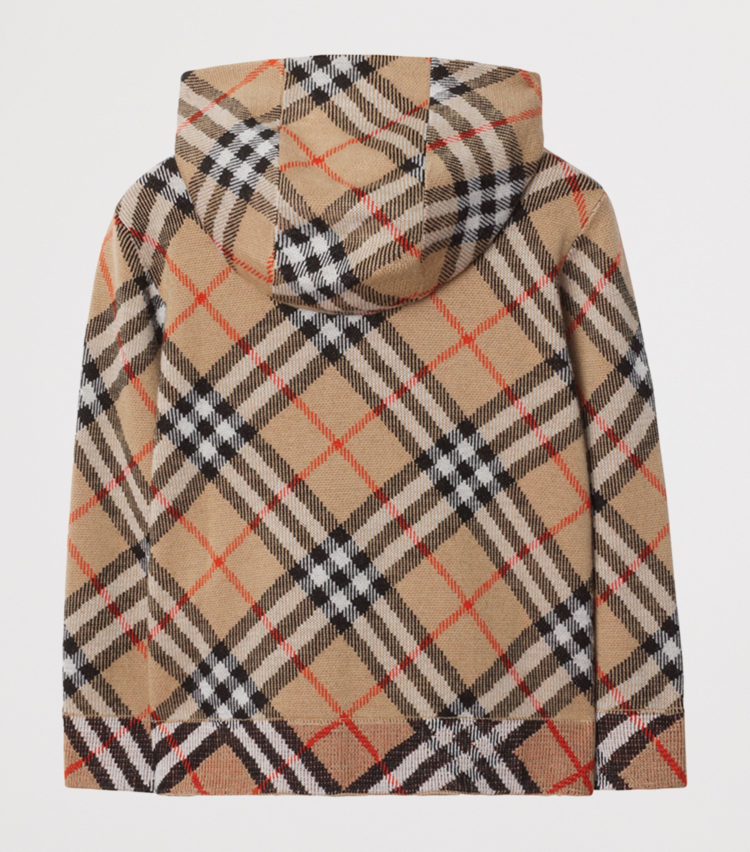 Burberry Kids Wool Check Zip-Up Hoodie (3-12 Years)