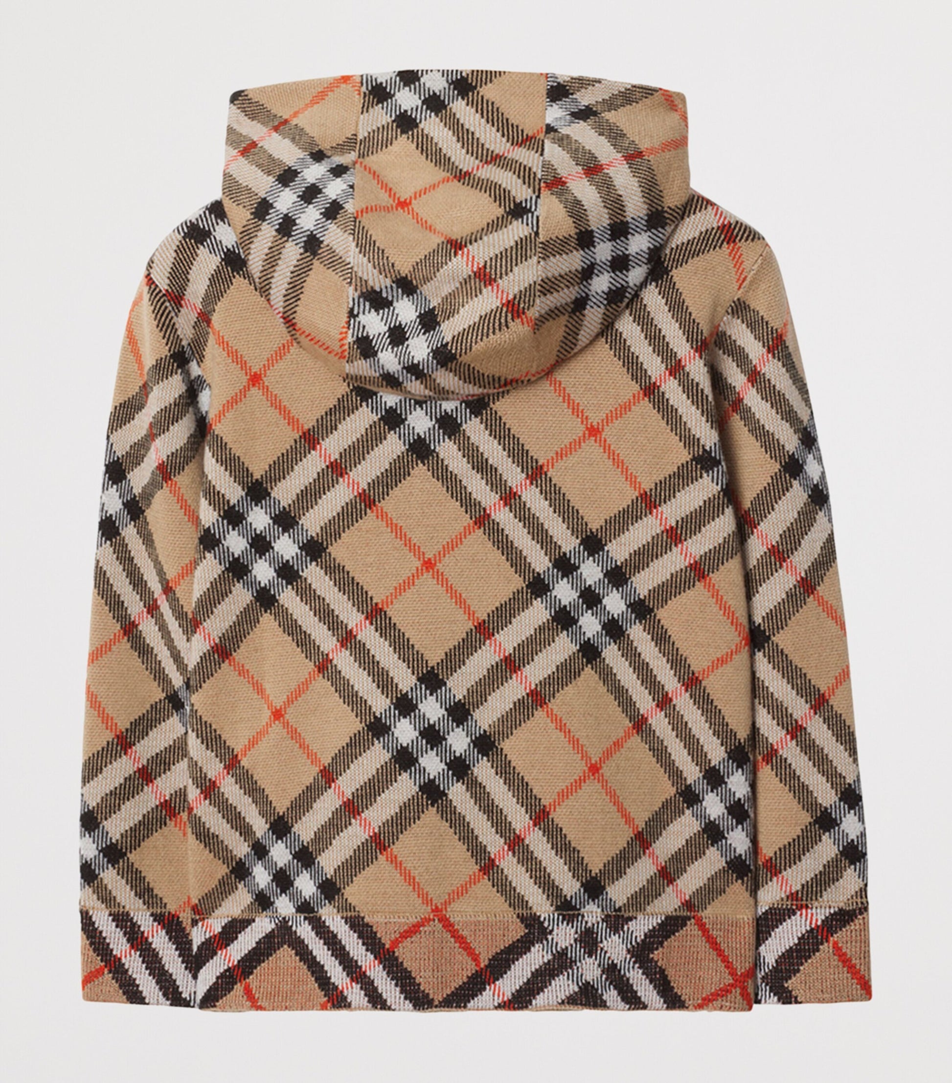 Burberry Kids Wool Check Zip-Up Hoodie (3-12 Years)