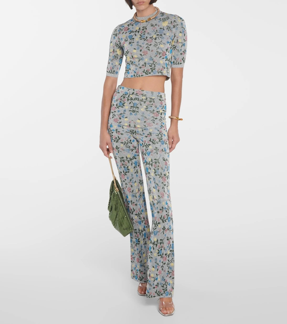Rabanne - Floral jacquard sweater
