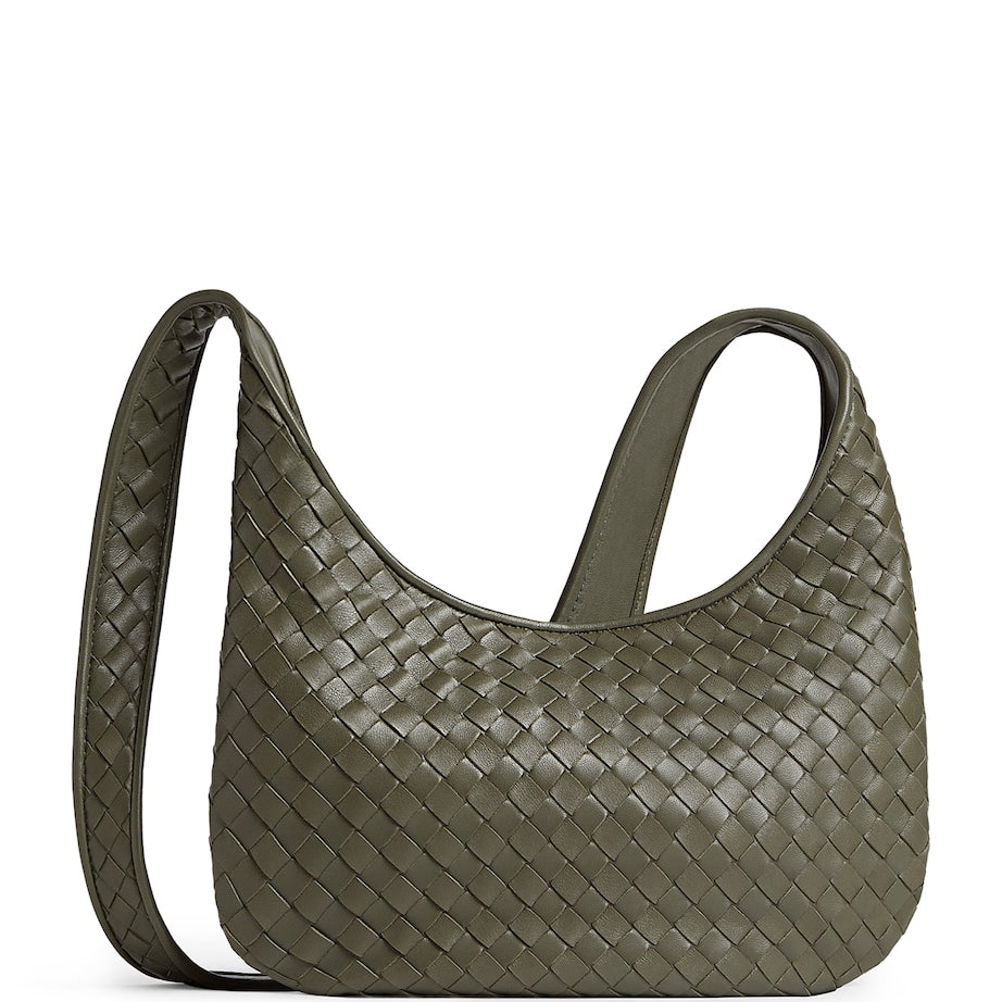 Bottega Veneta Small Leather Intrecciato Veneto Cross-Body Bag