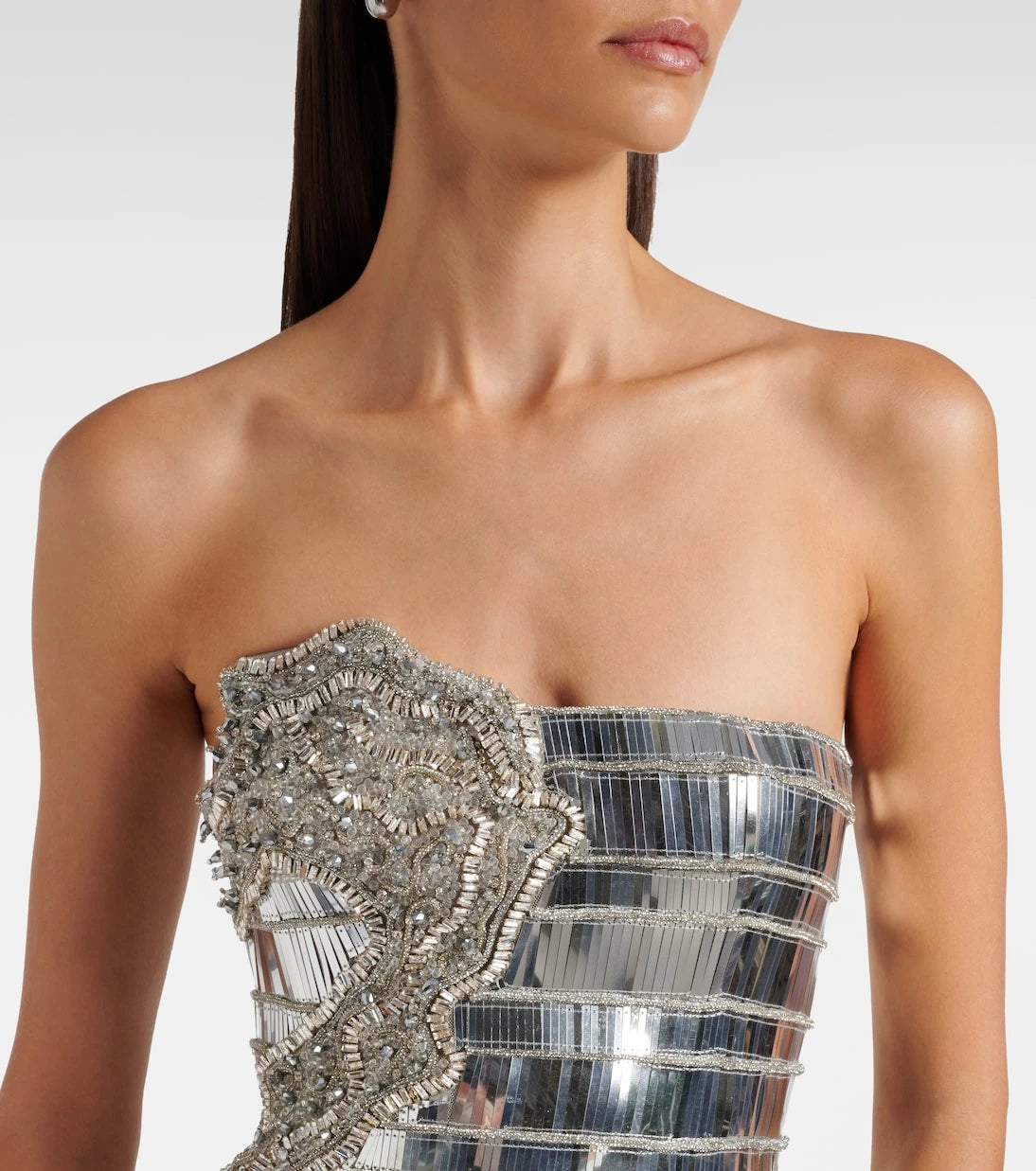 Rachel Gilbert - Ariel embellished bustier gown