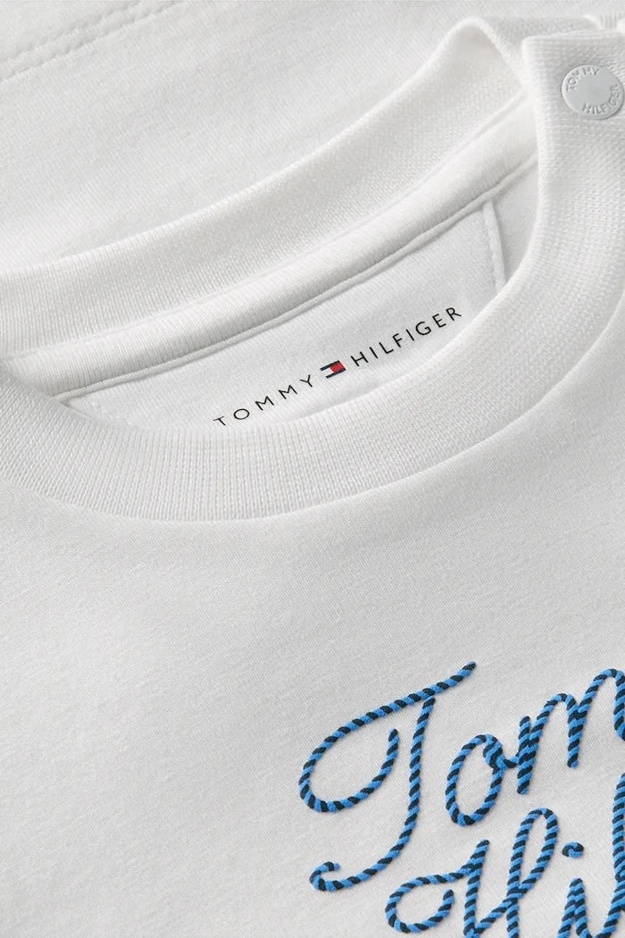 Tommy Hilfiger bebekler için pamuklu uzun kollu bluz