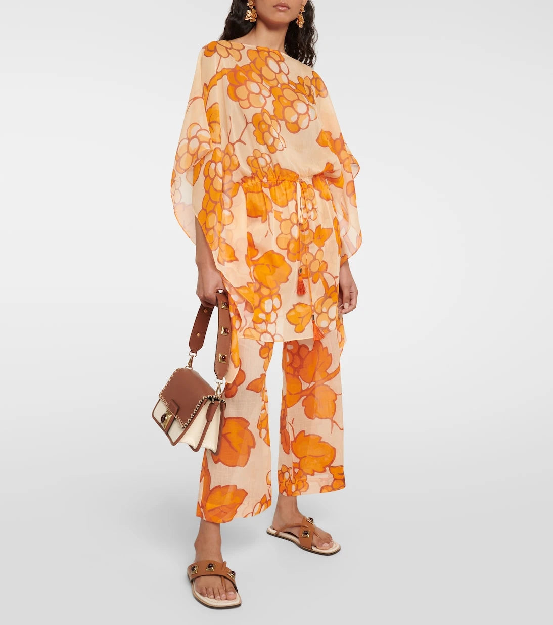 Etro - Printed ramie pants