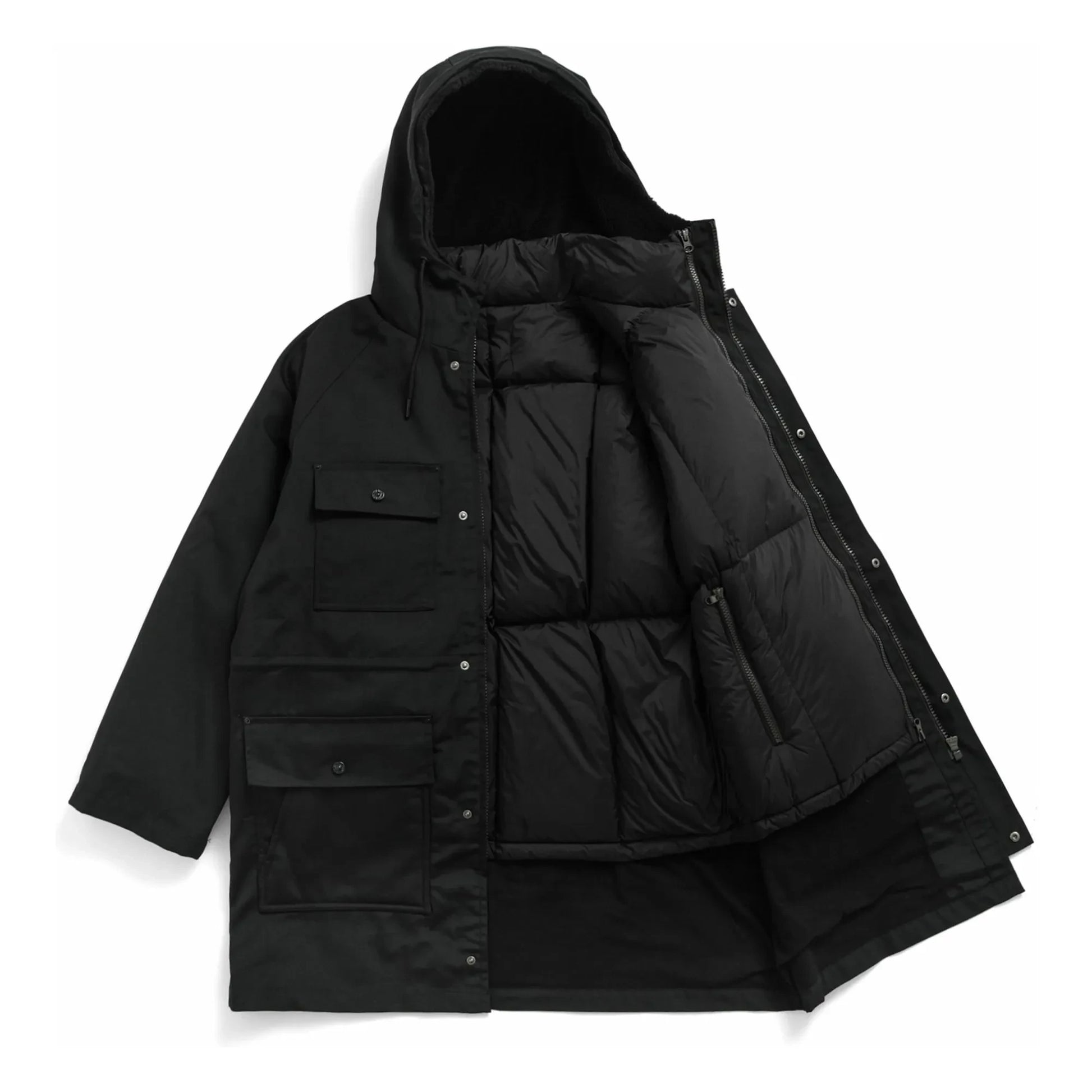 Taion - Volume Down Hooded Jacket  | Black