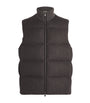 Agnona Brown Wool-Blend Padded Gilet