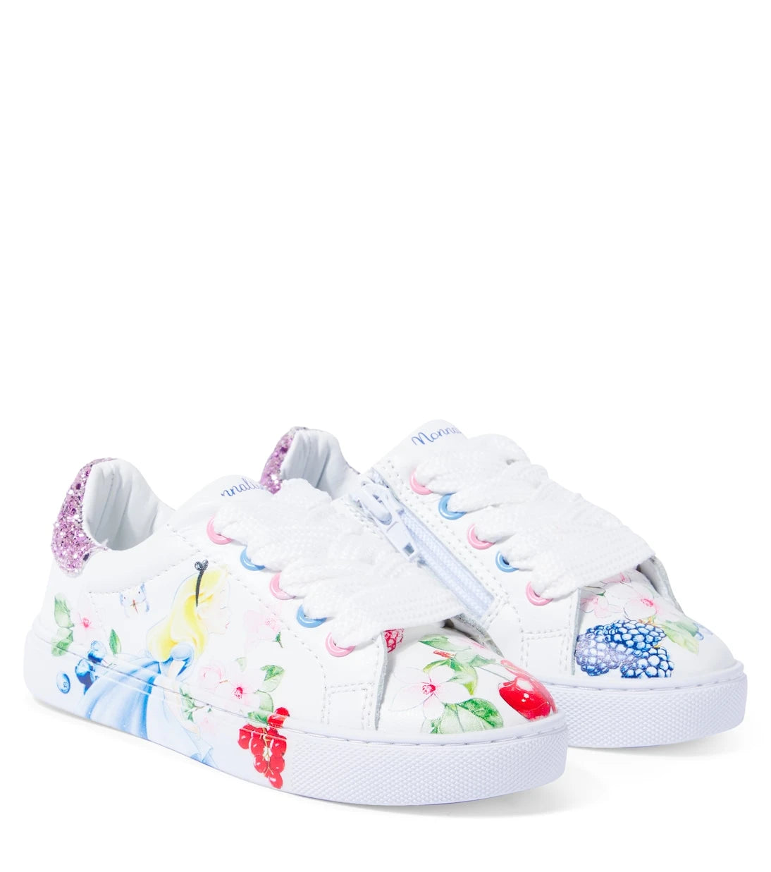 Monnalisa - x Disney® printed leather sneakers