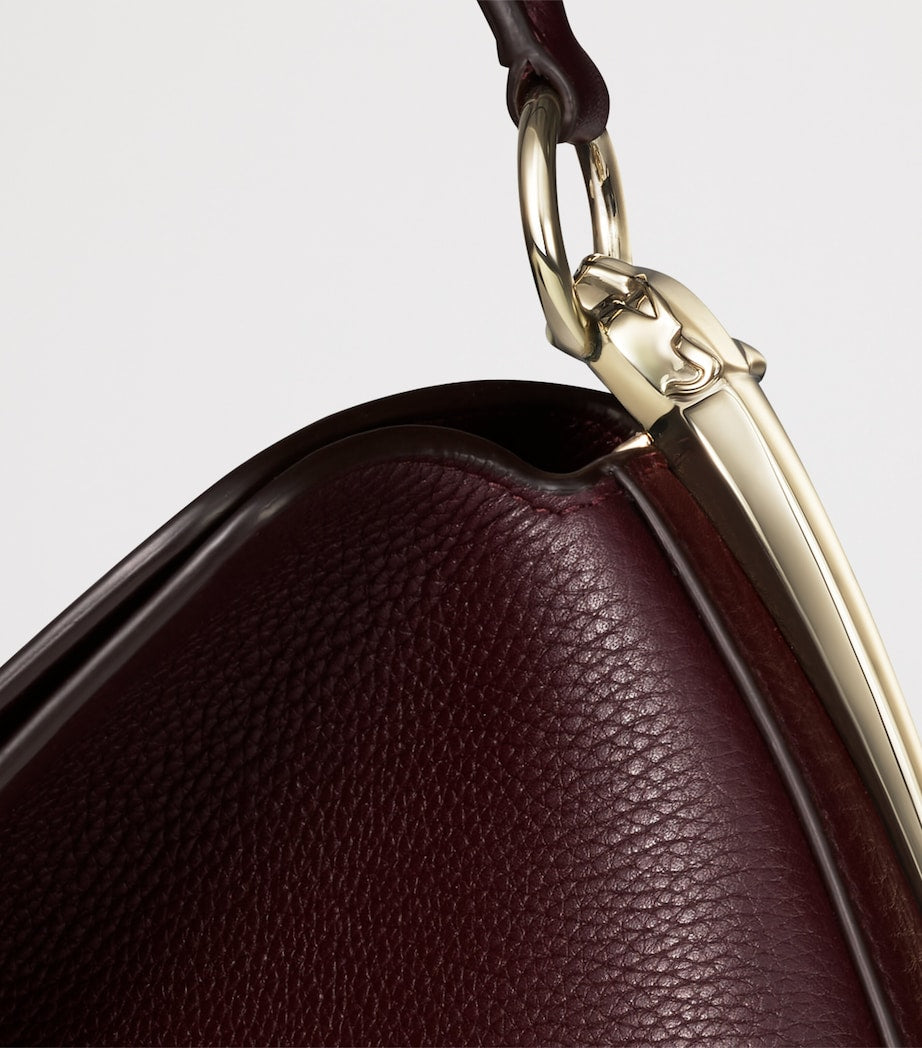 Cartier Small Leather Panthère Hobo Shoulder Bag
