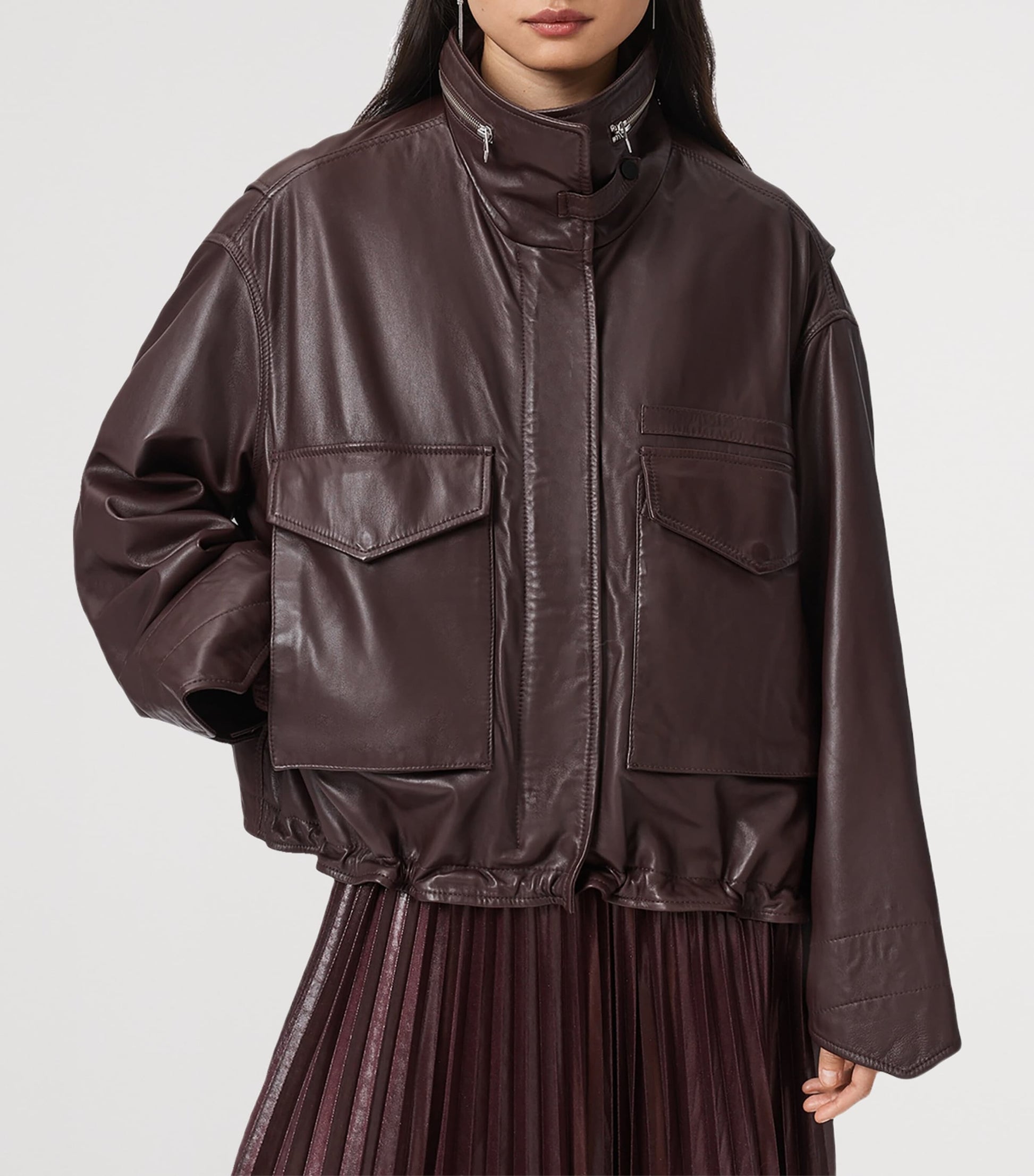 Clay Leather Jacket OXBLOOD RED