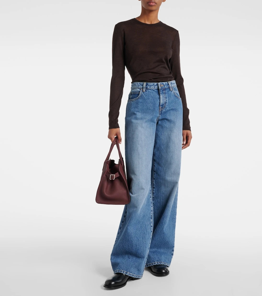 The Row - Eglitta low-rise wide-leg jeans
