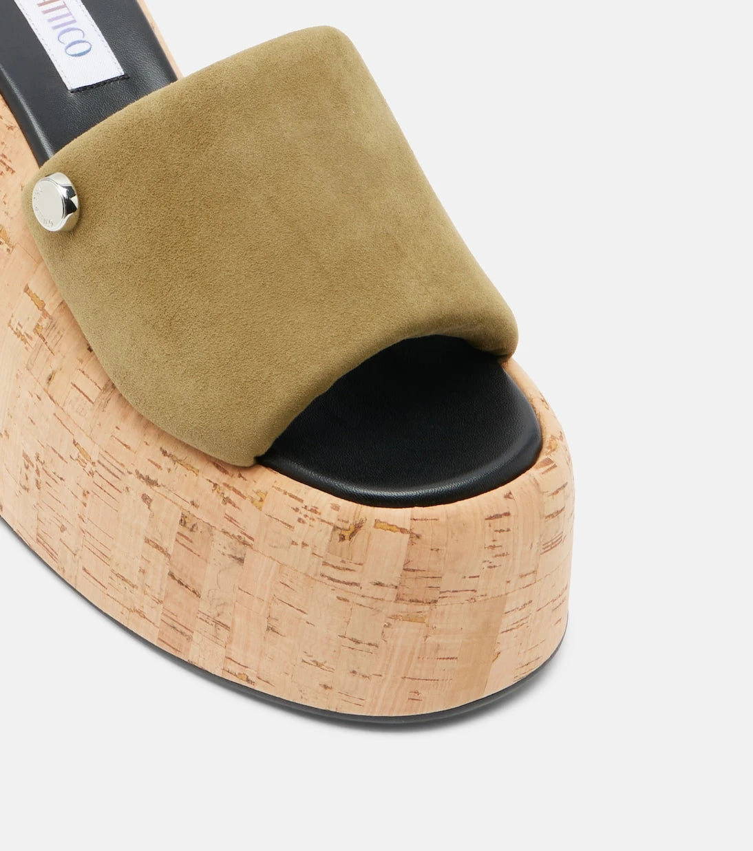 The Attico - Mochi suede platform slides