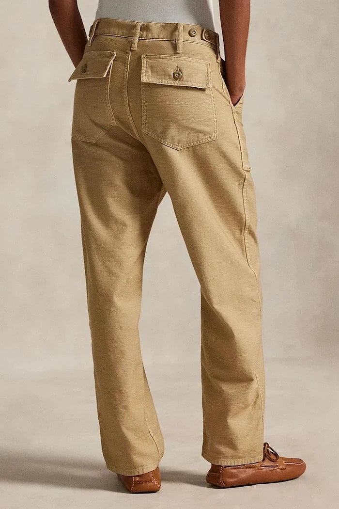 Polo Ralph Lauren kadın pamuklu düz pantolon