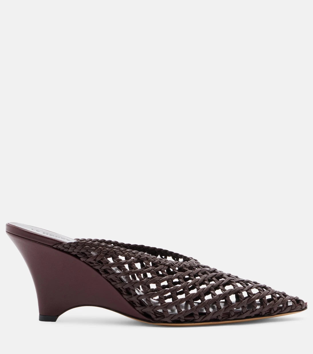 Le Monde Béryl - Victoria leather wedge mules