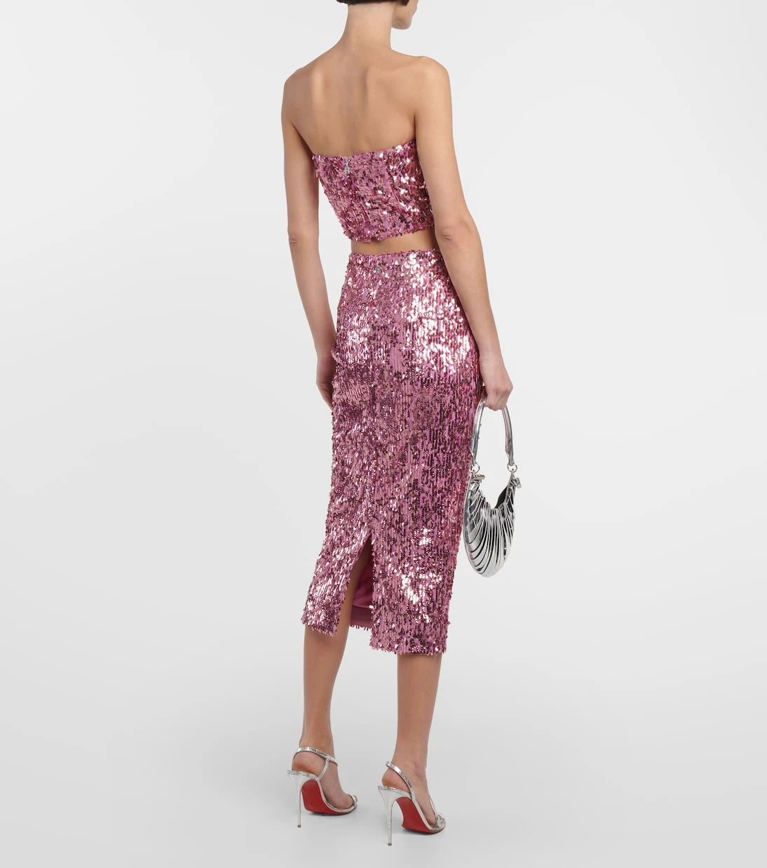 Rotate - Sequined bandeau top