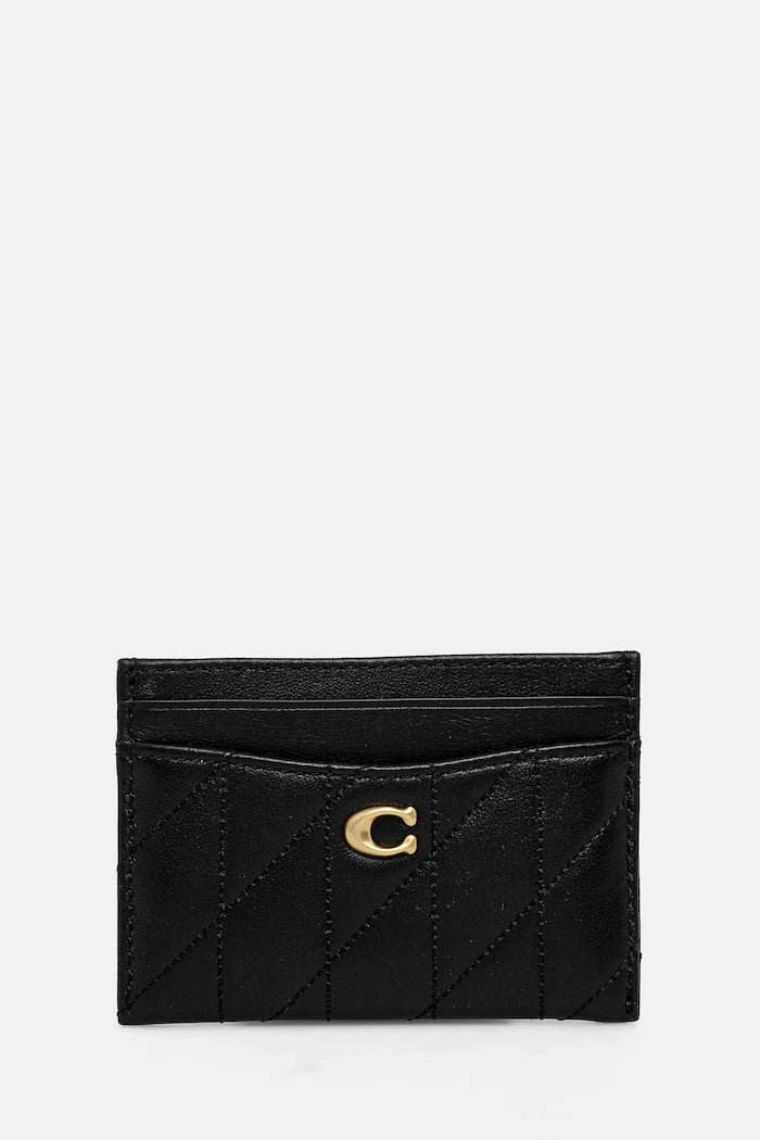 Кожен калъф за карти Coach Essential Card Case