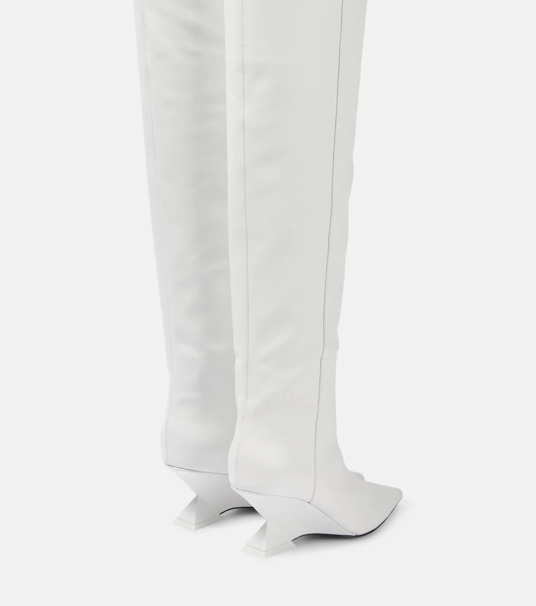 The Attico - Cheope leather over-the-knee boots