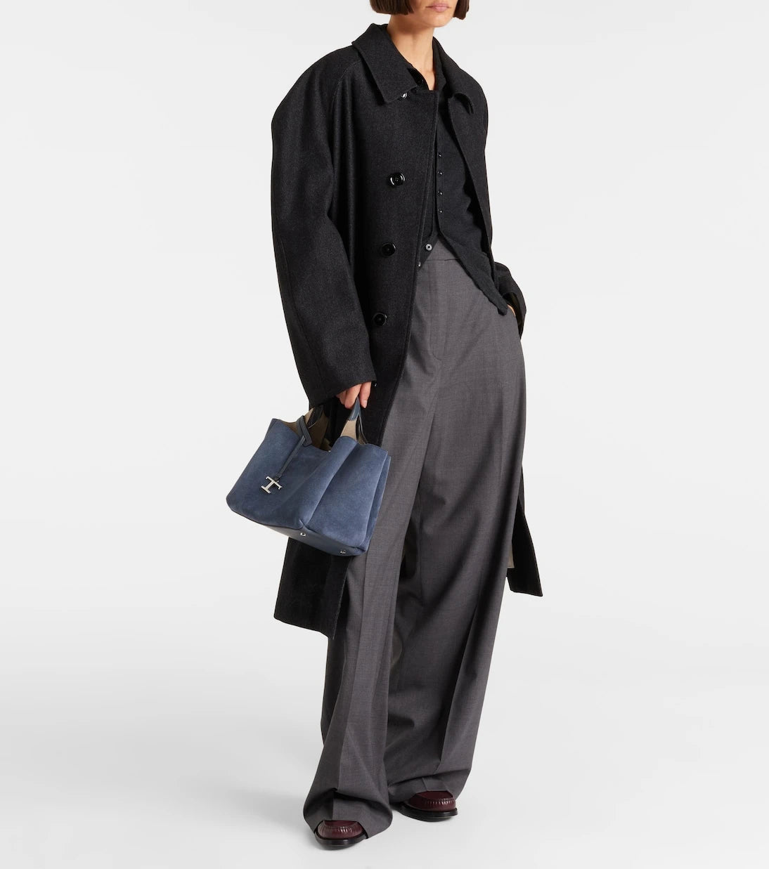 Tod's - حقيبة توتس أبا الصغيرة من الشمواه