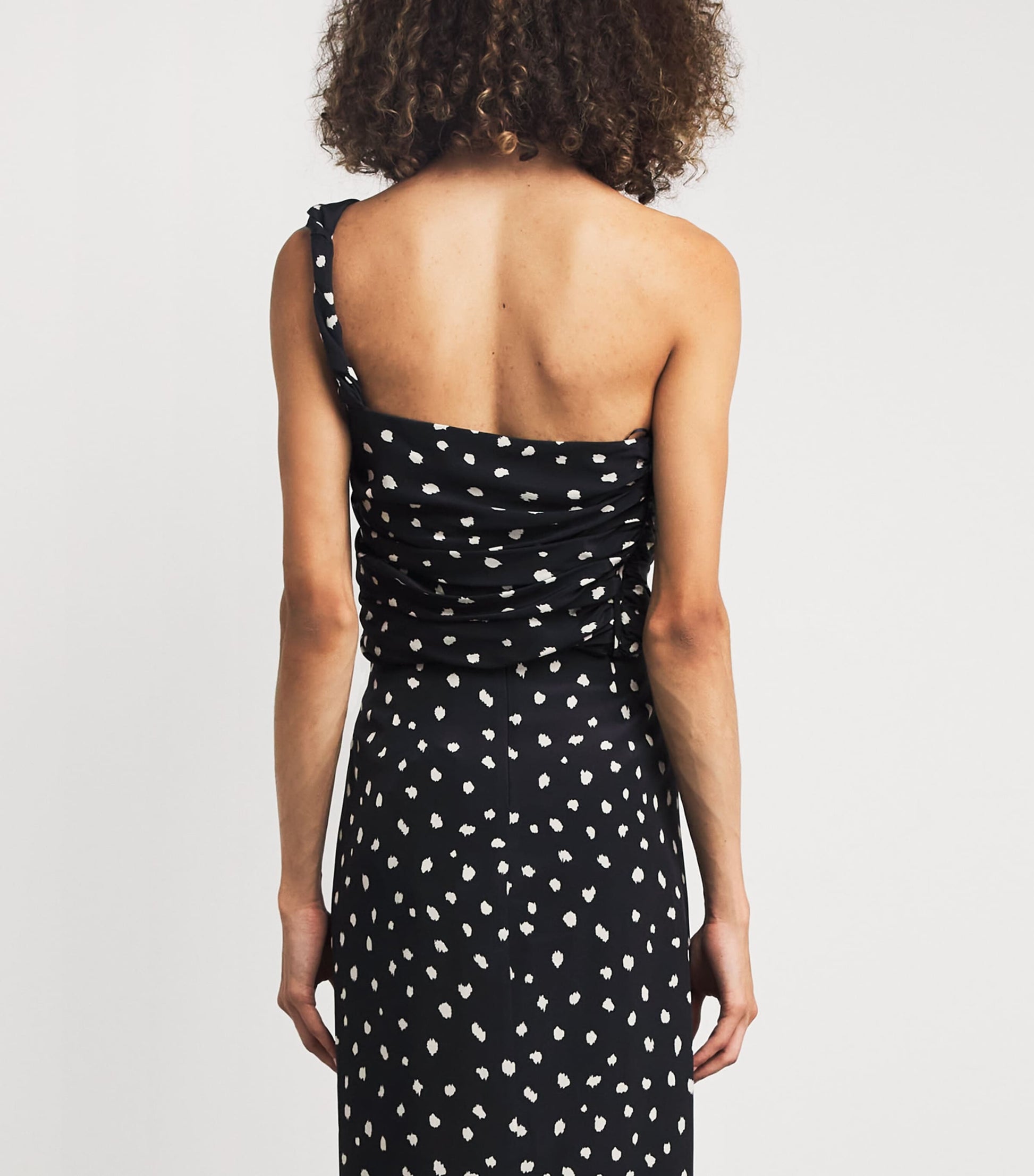 Blazé Milano Navy Silk Polka Dot Top