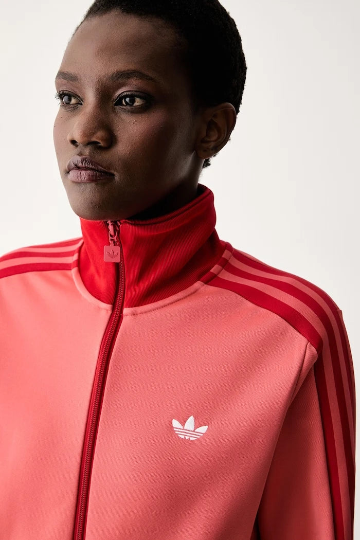 adidas Originals pamuklu fermuarlı kadın sweatshirt Beckenbauer