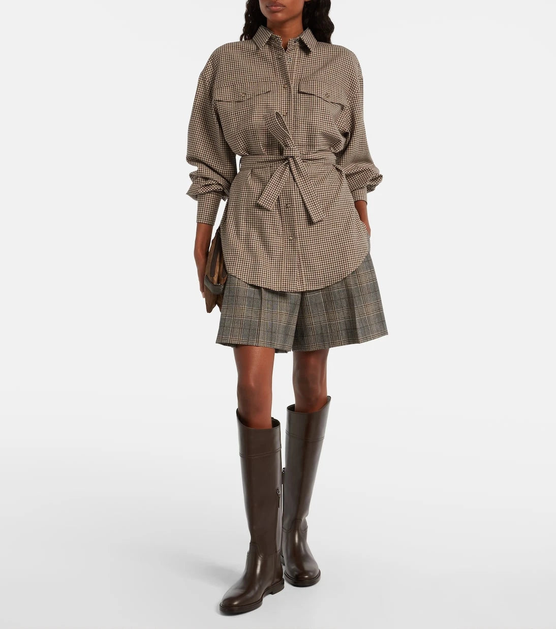 Brunello Cucinelli - Checked virgin wool overshirt