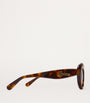LOEWE Brown Acetate Dawn Oval Sunglasses