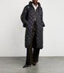Max Mara Black The Cube Quilted Down Parka Coat
