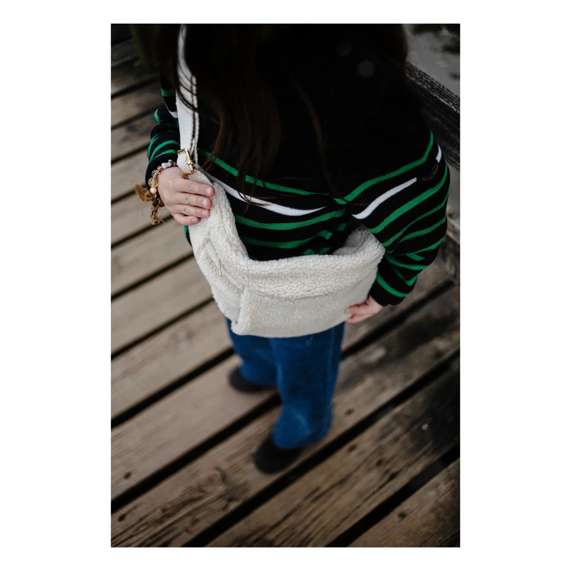 Le Minor - Striped Merino Wool Jumper x Smallable | Navy blue